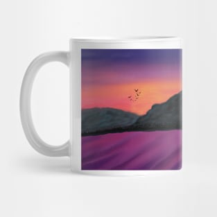 The sunset. Artwork by Annalisa Amato Mug